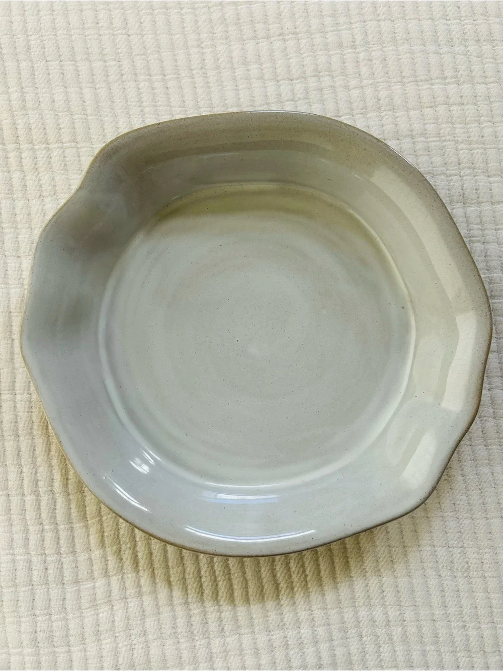 Hearth & Hand with Magnolia Stoneware Pie Dish Sour Cream NWT